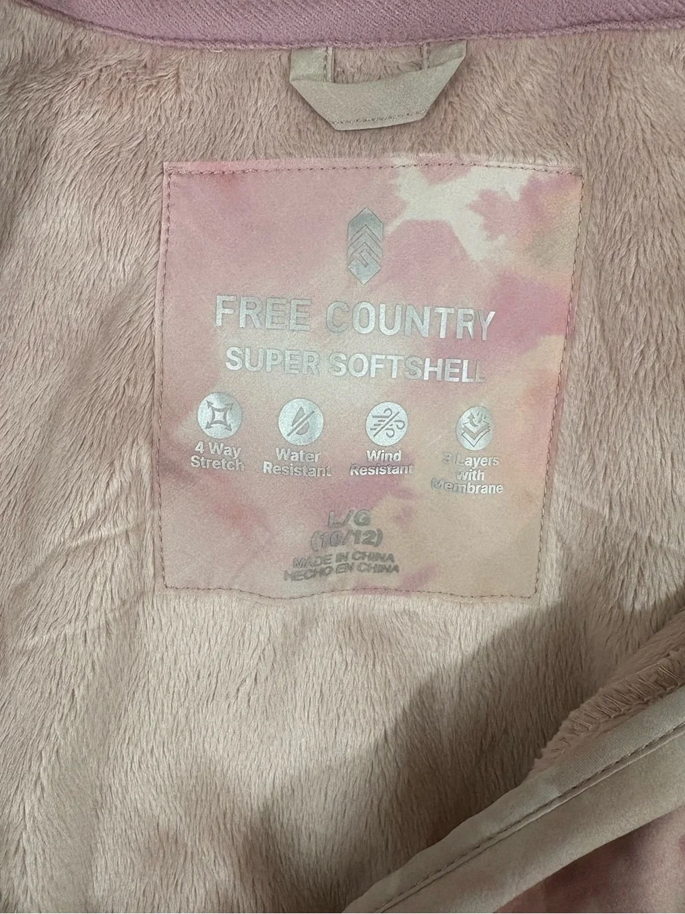 Free Country Light Pink Floral Hooded Bomber Jacket
